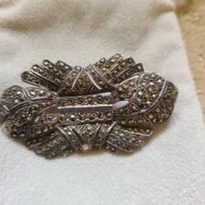 Marcasite Pin Brooch